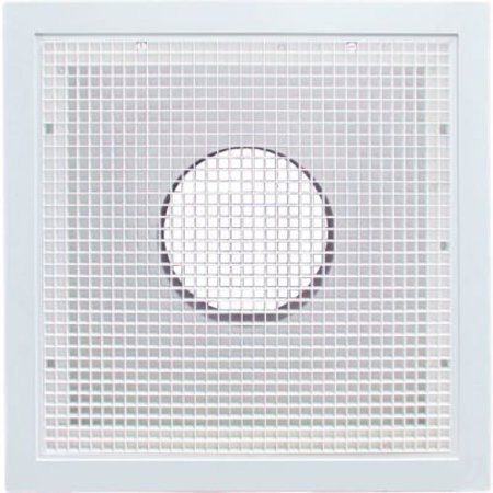 AMERICAN LOUVER/PLASTICADE American Louver Stratus Plastic Return Filter Grille, 10" Duct, T-grid, White STR-ERFG-10W